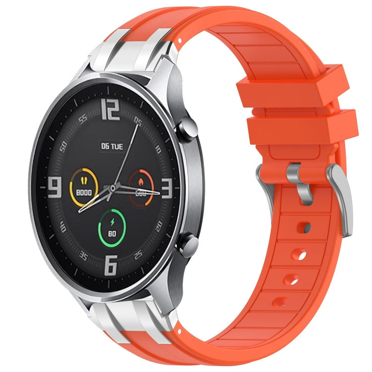 For Xiaomi Watch Color 22mm Quick Release Silver Buckle Royal Silicone Watch Band(Orange) - free shipping - PMC TechLife - Order now!