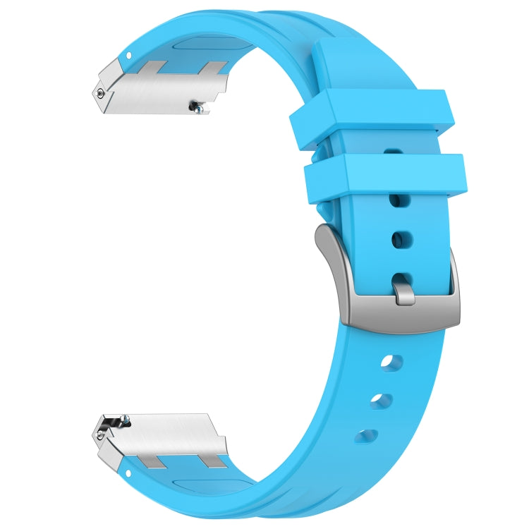 For Xiaomi Watch Color 22mm Quick Release Silver Buckle Royal Silicone Watch Band(Sky Blue) - free shipping - PMC TechLife - Order now!