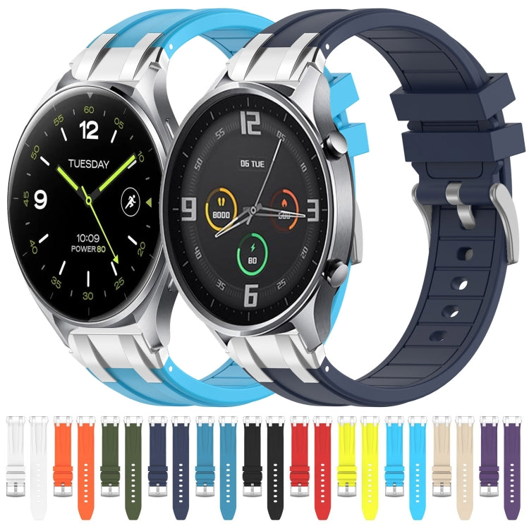 For Xiaomi Watch S1 Pro 22mm Quick Release Silver Buckle Royal Silicone Watch Band(Olive Green) - free shipping - PMC TechLife - Order now!