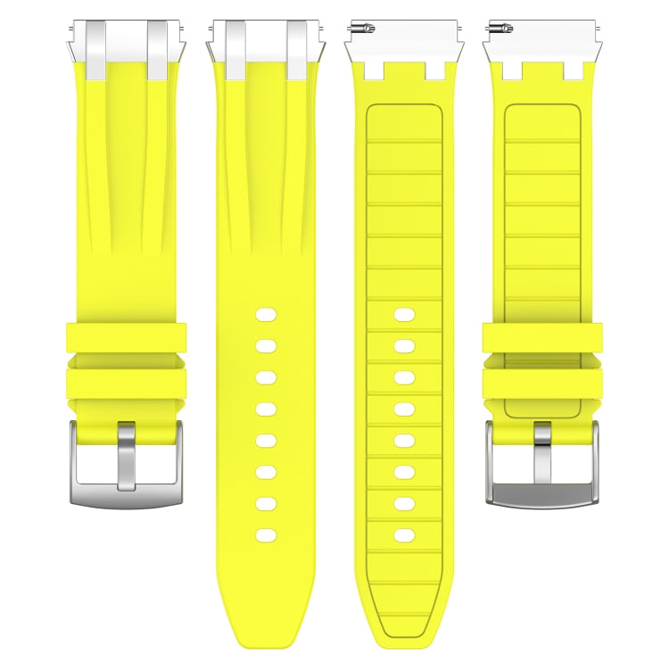 For Garmin Forerunner 255 Music 22mm Quick Release Silver Buckle Royal Silicone Watch Band(Vital Yellow) - free shipping - PMC TechLife - Order now!
