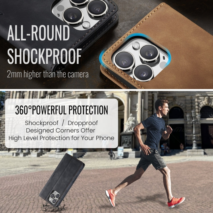 For iPhone 16 Pro Max CaseMe 013 Multifunctional Horizontal Flip Leather Phone Case(Black) - free shipping - PMC Jewellery - Order now!