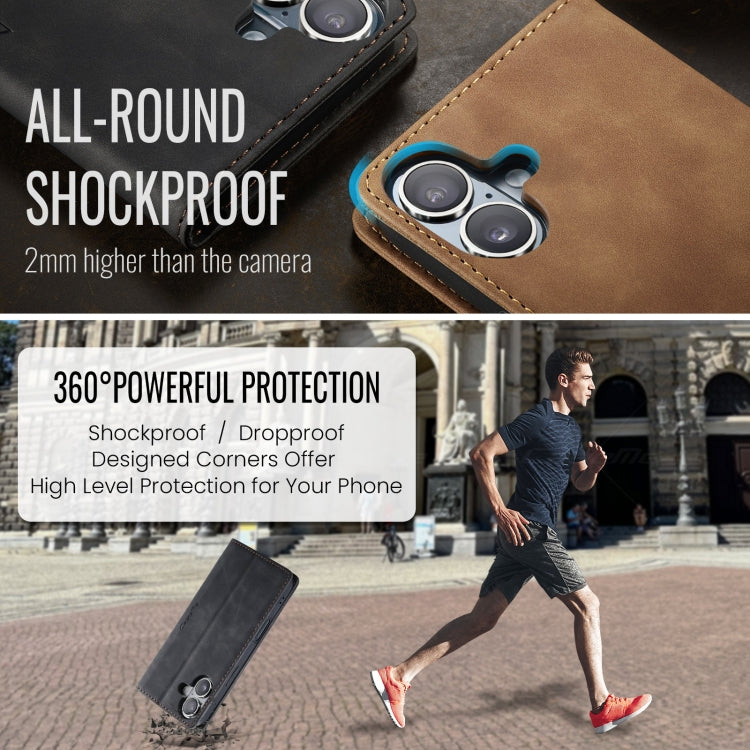 For iPhone 16 Plus CaseMe 013 Multifunctional Horizontal Flip Leather Phone Case(Black) - free shipping - PMC Jewellery - Order now!