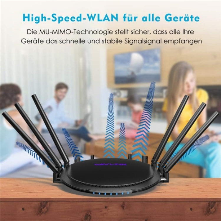 WAVLINK WN531A6 Dual Band Wireless Repeater AC2100 Gigabit Ethernet Port WiFi Router, Plug:UK Plug - free shipping - PMC Jewellery - Order now!