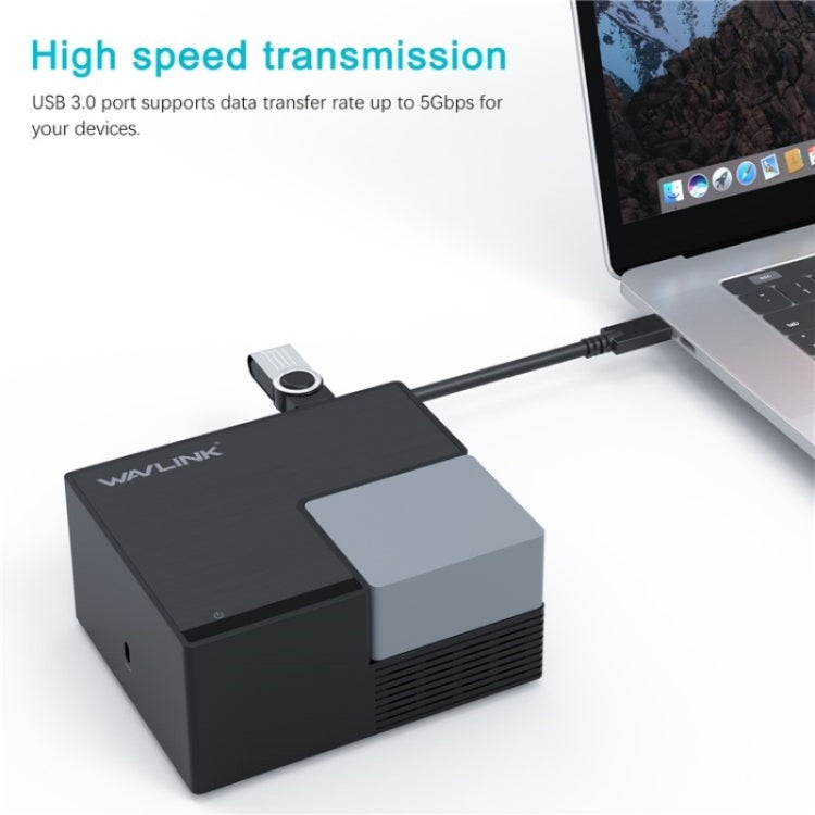 WAVLINK UG76PD2 3.5mm Audio, Gigabit Network Port Dual HD Universal Docking Station(US Plug) - free shipping - PMc TechLife - Order now!