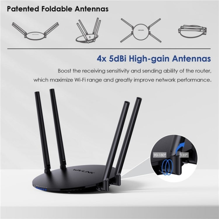 WAVLINK WN530HG3 AC1200 Dual Band AP Router 1000Mbps WAN / LAN Ethernet Port, Plug:EU Plug - free shipping - PMC Jewellery - Order now!