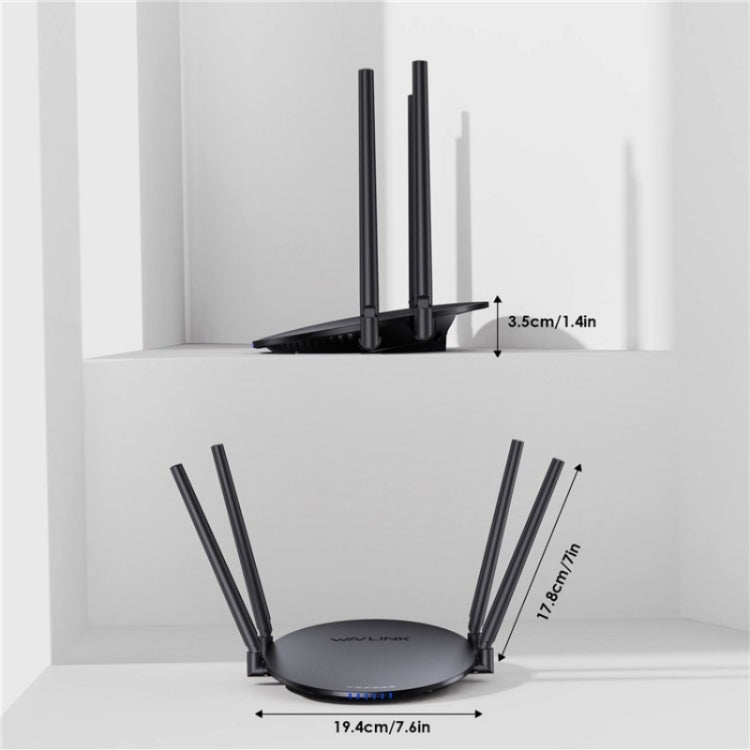 WAVLINK WN530HG3 AC1200 Dual Band AP Router 1000Mbps WAN / LAN Ethernet Port, Plug:US Plug - free shipping - PMC Jewellery - Order now!