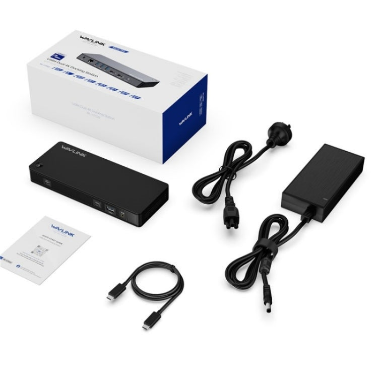WAVLINK UTD22 Support 96W Laptop Charging USB4 Docking Station Dual Monitor USB-C Hub(UK Plug) - free shipping - PMc TechLife - Order now!