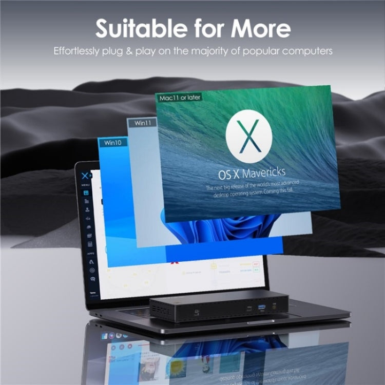 WAVLINK UTD22 Support 96W Laptop Charging USB4 Docking Station Dual Monitor USB-C Hub(EU Plug) - free shipping - PMc TechLife - Order now!