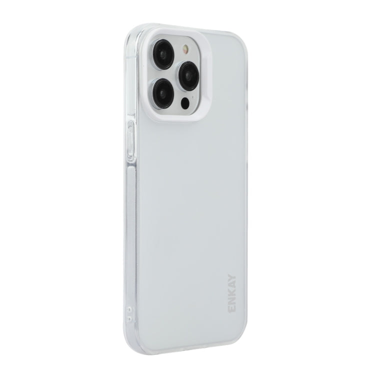 For iPhone 16 Pro Max ENKAY Hat-Prince Translucent Matte TPU Soft Phone Case(White) - iPhone 16 Pro Max Cases by ENKAY | Online Shopping South Africa | PMC Jewellery | Buy Now Pay Later Mobicred