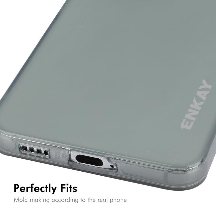 For Samsung Galaxy S24 5G ENKAY Hat-Prince Translucent Matte TPU Soft Phone Case(Grey) - Galaxy S24 5G Cases by ENKAY | Online Shopping South Africa | PMC Jewellery | Buy Now Pay Later Mobicred