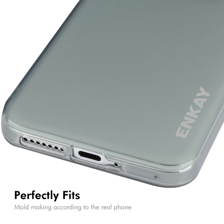 For Xiaomi 14 ENKAY Hat-Prince Translucent Matte TPU Soft Phone Case(Grey) - 14 Cases by ENKAY | Online Shopping South Africa | PMC Jewellery | Buy Now Pay Later Mobicred