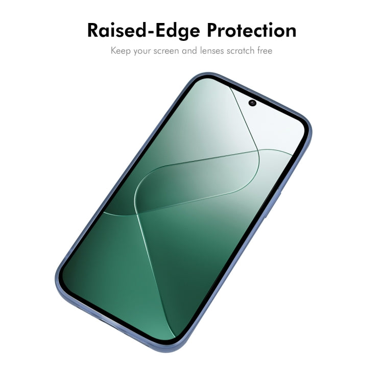 For Xiaomi 14 ENKAY Hat-Prince Translucent Matte TPU Phone Case with Lens Film(Purple) - free shipping - PMC Jewellery - Order now!
