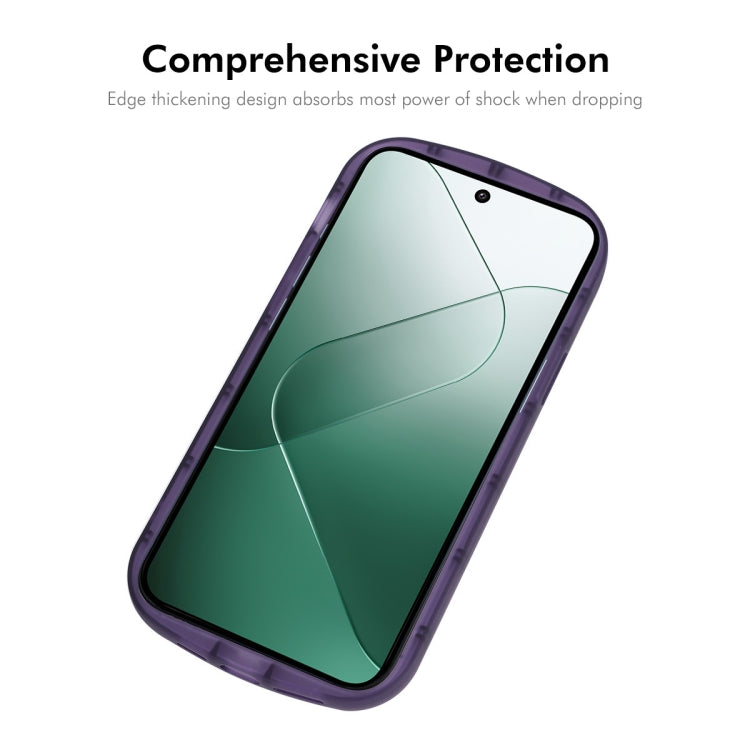 For Xiaomi 14 Pro ENKAY Hat-Prince Translucent Matte TPU Shockproof Phone Case(Purple) - 14 Pro Cases by ENKAY | Online Shopping South Africa | PMC Jewellery | Buy Now Pay Later Mobicred