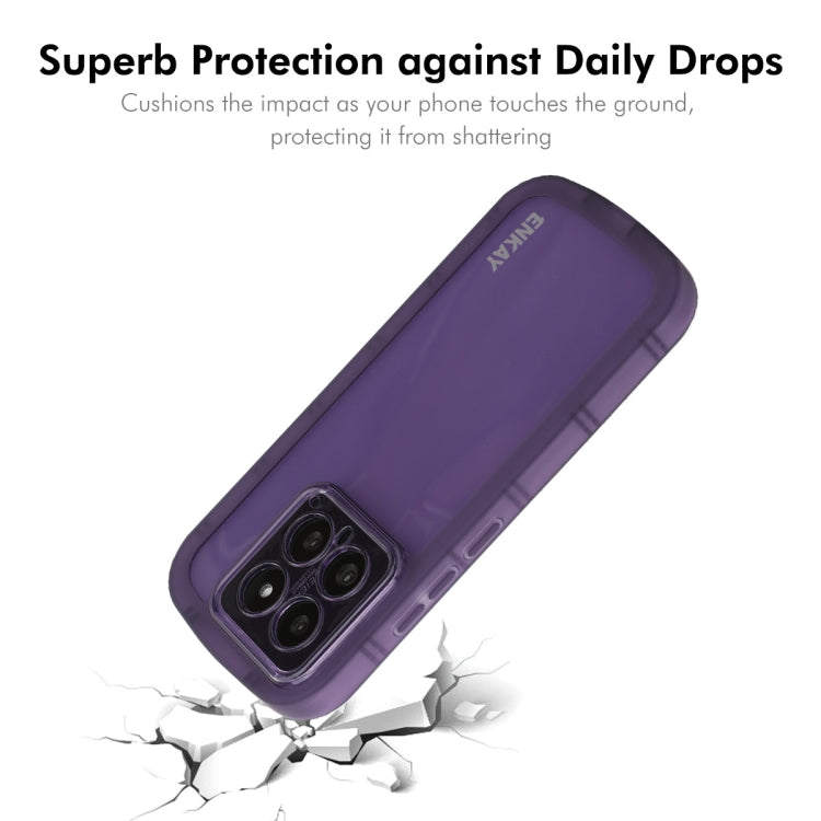 For Xiaomi 14 Pro ENKAY Hat-Prince Translucent Matte TPU Shockproof Phone Case(Purple) - 14 Pro Cases by ENKAY | Online Shopping South Africa | PMC Jewellery | Buy Now Pay Later Mobicred