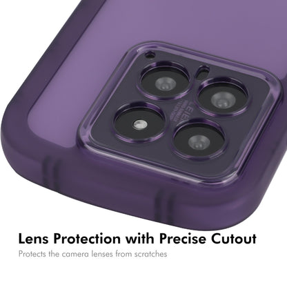 For Xiaomi 14 ENKAY Hat-Prince Translucent Matte TPU Shockproof Phone Case(Purple) - 14 Cases by ENKAY | Online Shopping South Africa | PMC Jewellery | Buy Now Pay Later Mobicred