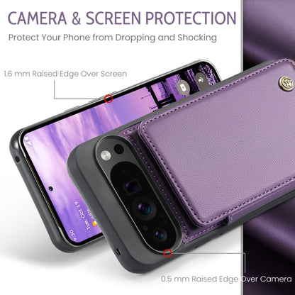 For Google Pixel 9 Pro XL CaseMe C22 Card Slots Holder RFID Anti-theft Phone Case(Purple) - Google Cases by CaseMe | Online Shopping South Africa | PMC Jewellery | Buy Now Pay Later Mobicred