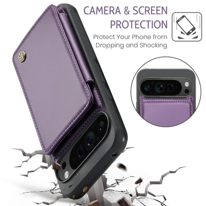 For Google Pixel 9 Pro XL CaseMe C22 Card Slots Holder RFID Anti-theft Phone Case(Purple) - Google Cases by CaseMe | Online Shopping South Africa | PMC Jewellery | Buy Now Pay Later Mobicred