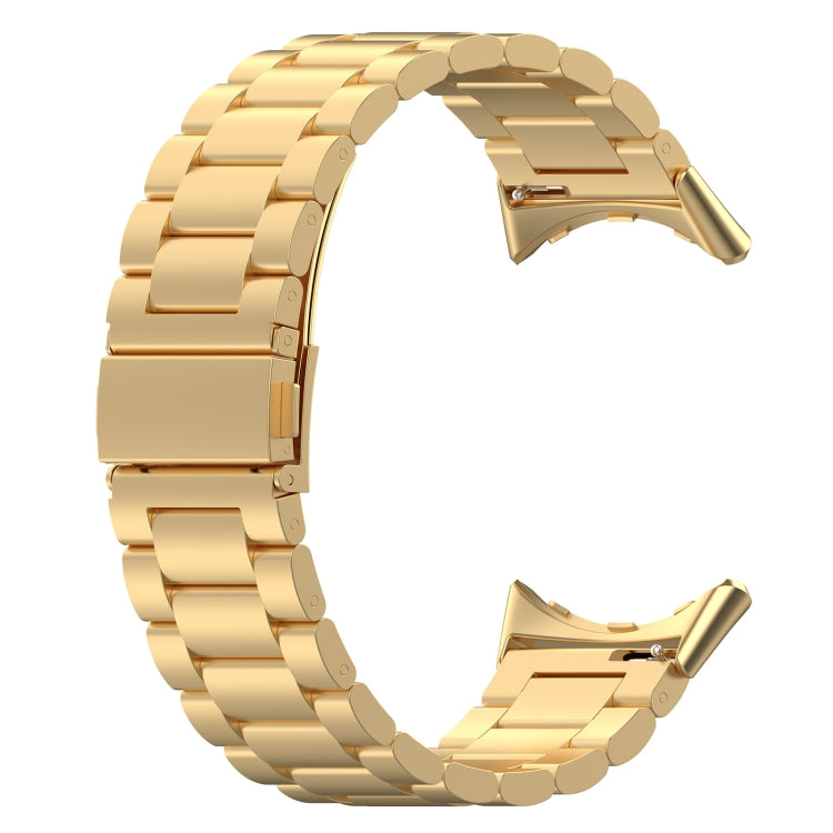 For Google Pixel Watch 3 41mm Three Beads Stainless Steel Metal Watch Band(Gold) - free shipping - PMC TechLife - Order now!