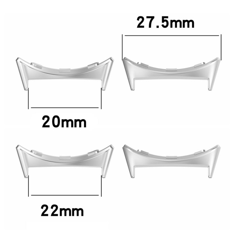 For Google Pixel Watch 3 45mm 1 Pair Stainless Steel Metal Watch Band Connector(Black) - free shipping - PMc TechLife - Order now!