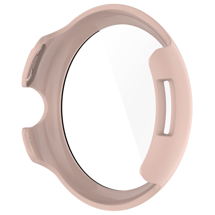 For Google Pixel Watch 3 41mm PC + Tempered Film Integrated Watch Protective Case(Pink) - Watch Cases by PMC TechLife | Online Shopping South Africa | PMC TechLife | Buy Now Pay Later Mobicred