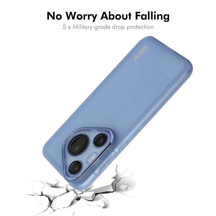 For Huawei Pura 70 Pro / 70 Pro+ ENKAY Hat-Prince Translucent Matte TPU Phone Case with Lens Film + 3D Hot Bending Film(White) - free shipping - PMC Jewellery - Order now!