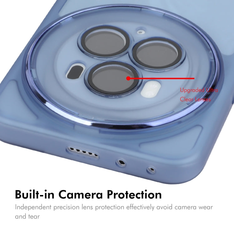 For Honor Magic6 ENKAY Hat-Prince Translucent Matte TPU Phone Case with Lens Film + 3D Hot Bending Film(Blue) - free shipping - PMC Jewellery - Order now!