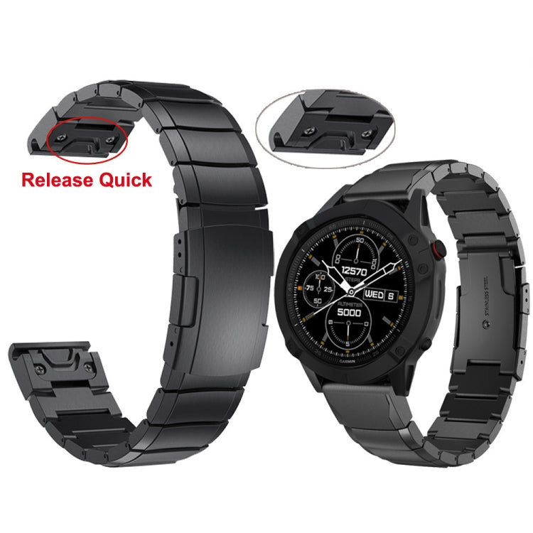 For Garmin MARQ Golfer Tortoise Shell 22mm Stainless Steel Watch Band(Rose Gold) - free shipping - PMC TechLife - Order now!