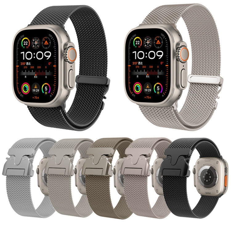 For Apple Watch 10 42mm Mech Milan Metal Mesh Watch Band(Silver) - free shipping - PMC TechLife - Order now!