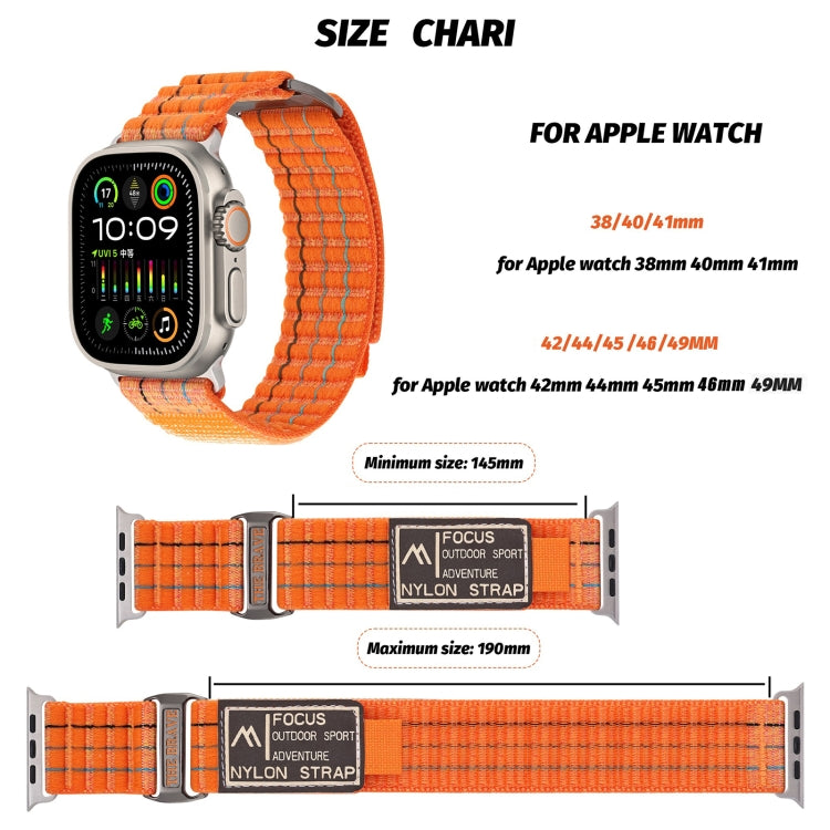 For Apple Watch Ultra 2 49mm Two Sections Nylon Hook and Loop Fastener Watch Band(Cherry Red) - Watch Bands by PMC Jewellery | Online Shopping South Africa | PMC Jewellery | Buy Now Pay Later Mobicred