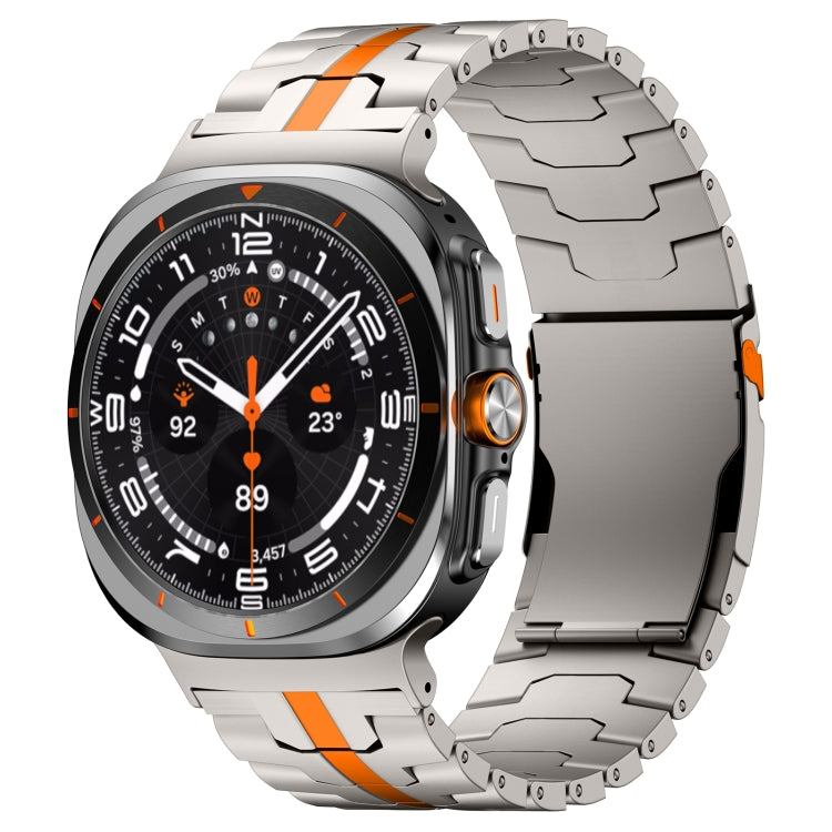 For Samsung Galaxy Watch Ultra 47mm Titanium Alloy Metal Watch Band(Titanium Orange) - free shipping - PMC TechLife - Order now!