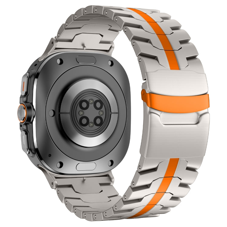 For Samsung Galaxy Watch Ultra 47mm Titanium Alloy Metal Watch Band(Titanium Orange) - free shipping - PMC TechLife - Order now!