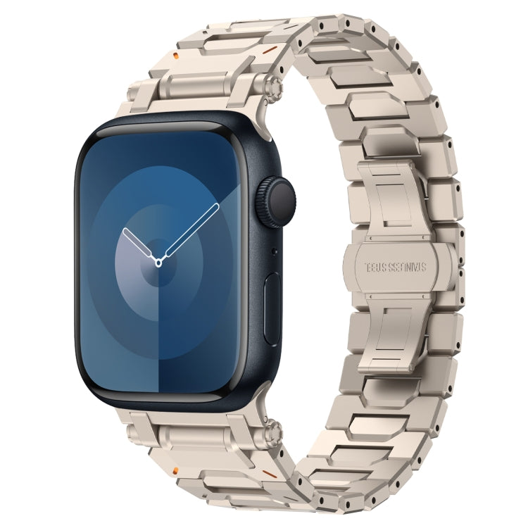 For Apple Watch Series 9 45mm Pathfinder Stainless Steel Metal Watch Band(Titanium Color) - free shipping - PMC TechLife - Order now!
