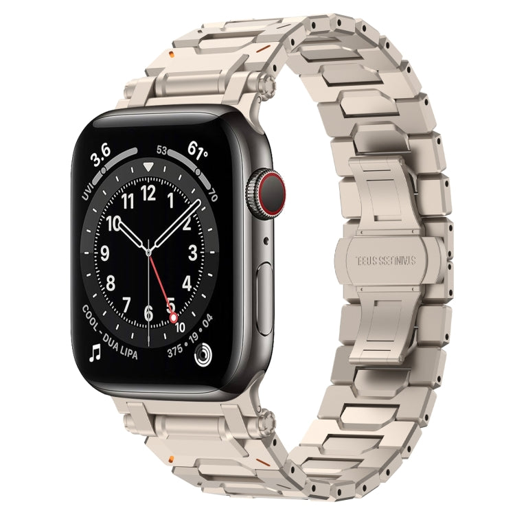 For Apple Watch Series 6 44mm Pathfinder Stainless Steel Metal Watch Band(Titanium Color) - free shipping - PMC TechLife - Order now!