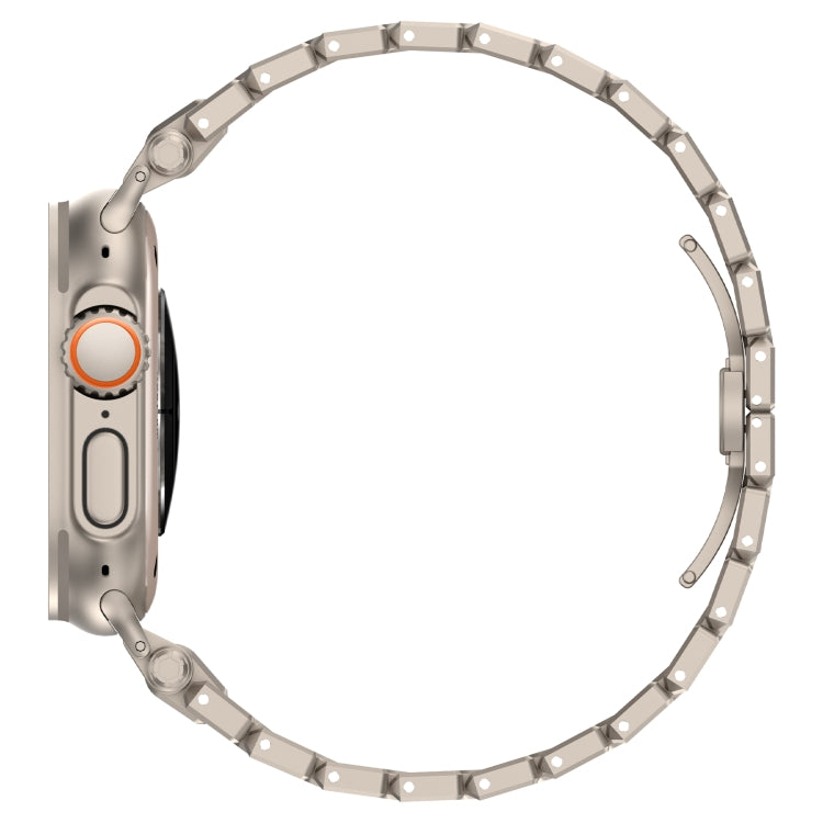 For Apple Watch Series 6 44mm Pathfinder Stainless Steel Metal Watch Band(Titanium Color) - free shipping - PMC TechLife - Order now!