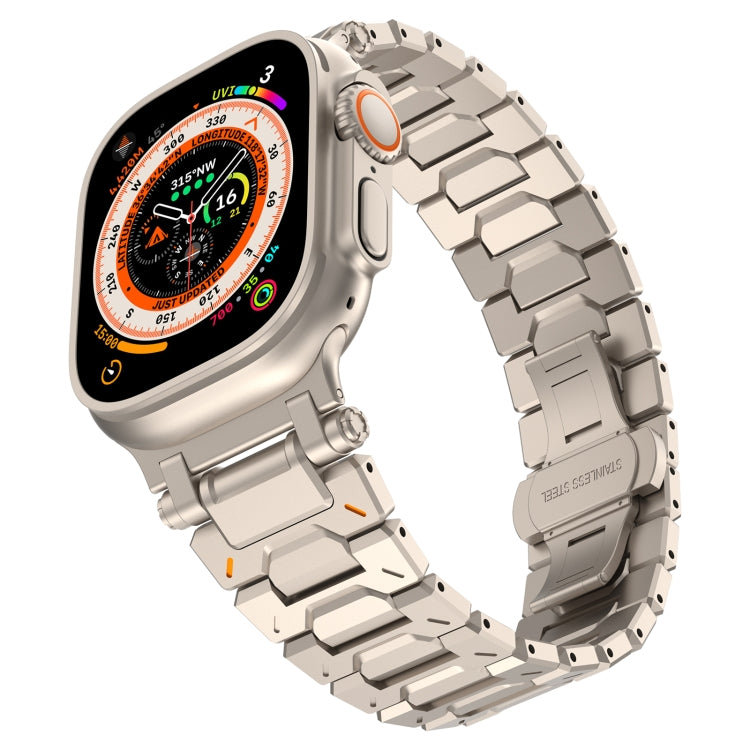 For Apple Watch Series 6 44mm Pathfinder Stainless Steel Metal Watch Band(Titanium Color) - free shipping - PMC TechLife - Order now!