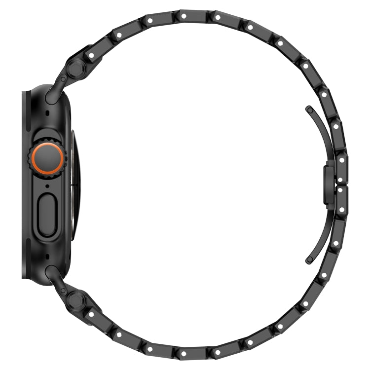 For Apple Watch Series 5 44mm Pathfinder Stainless Steel Metal Watch Band(Black) - free shipping - PMC TechLife - Order now!