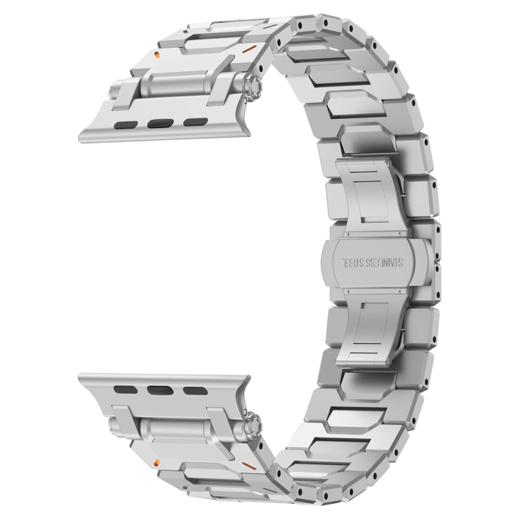 For Apple Watch Series 5 44mm Pathfinder Stainless Steel Metal Watch Band(Silver) - free shipping - PMC TechLife - Order now!