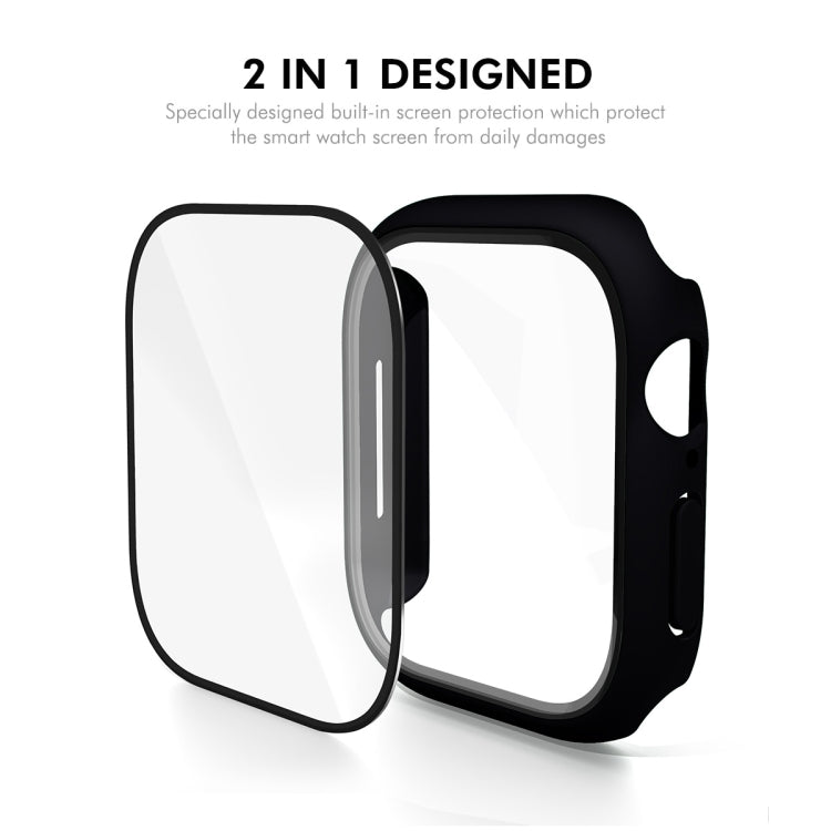 For Apple Watch Series 10 42mm ENKAY Hat-Prince PC Tempered Glass Film Integrated Watch Case(White) - free shipping - PMc TechLife - Order now!