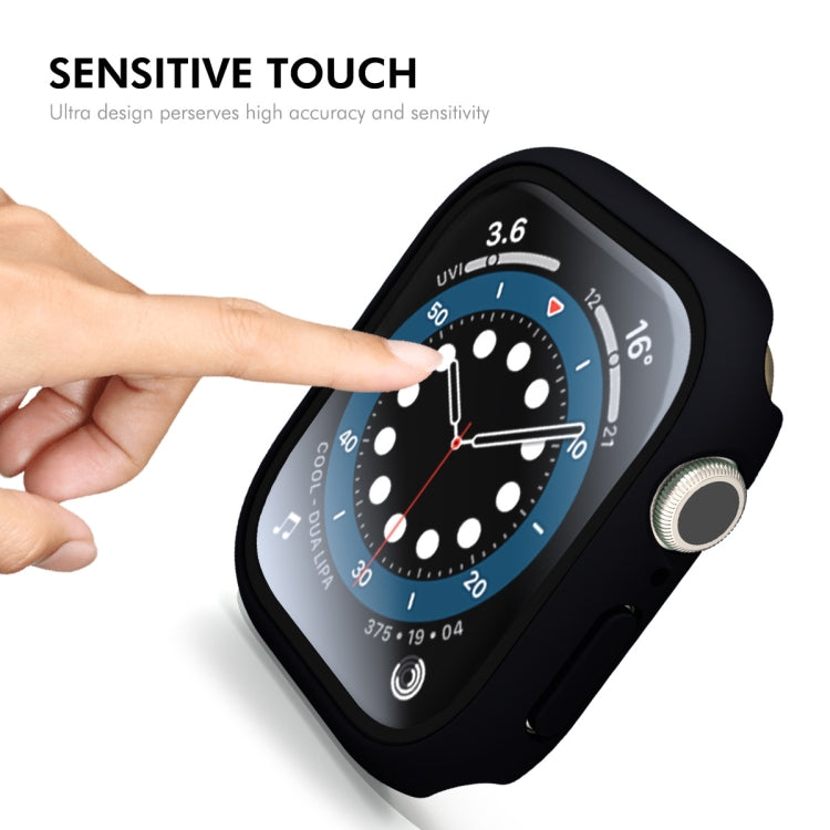 For Apple Watch Series 10 46mm ENKAY Hat-Prince PC Tempered Glass Film Integrated Watch Case(Cyan) - free shipping - PMc TechLife - Order now!
