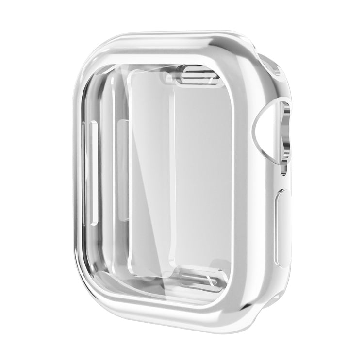 For Apple Watch Series 10 46mm ENKAY Hat-Prince Electroplated Soft TPU Case with Screen Film(Silver) - free shipping - PMc TechLife - Order now!