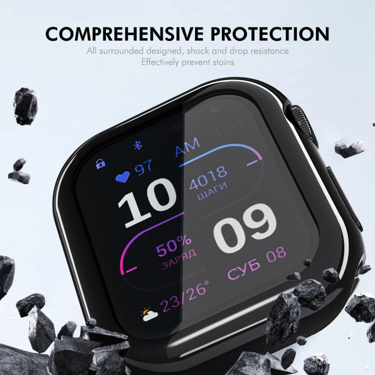 For Apple Watch Series 10 42mm ENKAY Hat-Prince Electroplated Soft TPU Case with Screen Film(Rose Gold) - free shipping - PMc TechLife - Order now!
