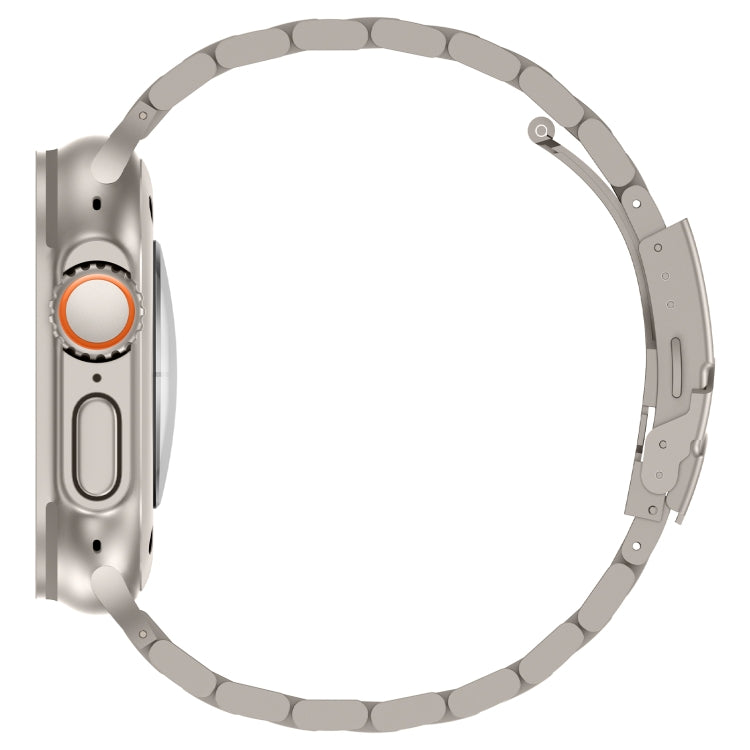 For Apple Watch Series 5 40mm Three Beads Titanium Alloy Metal Watch Band(Titanium Color) - free shipping - PMc TechLife - Order now!