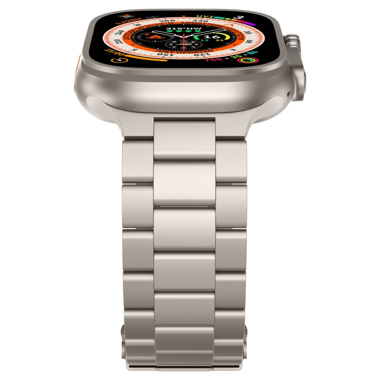 For Apple Watch Series 4 44mm Three Beads Titanium Alloy Metal Watch Band(Titanium Color) - free shipping - PMc TechLife - Order now!