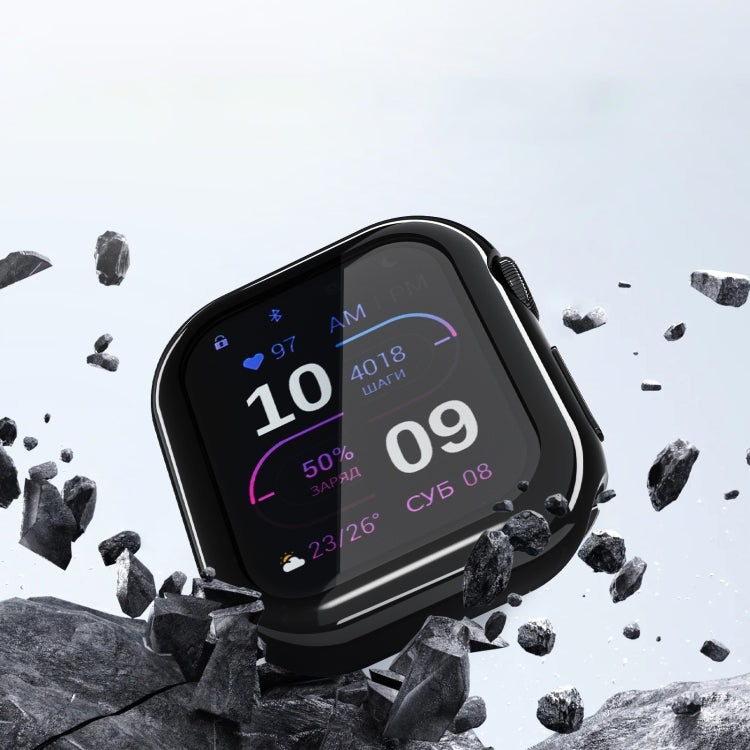 For Apple Watch Series 10 42mm Full Coverage TPU Electroplated Watch Case(Grey) - Watch Cases by PMC TechLife | Online Shopping South Africa | PMC TechLife | Buy Now Pay Later Mobicred