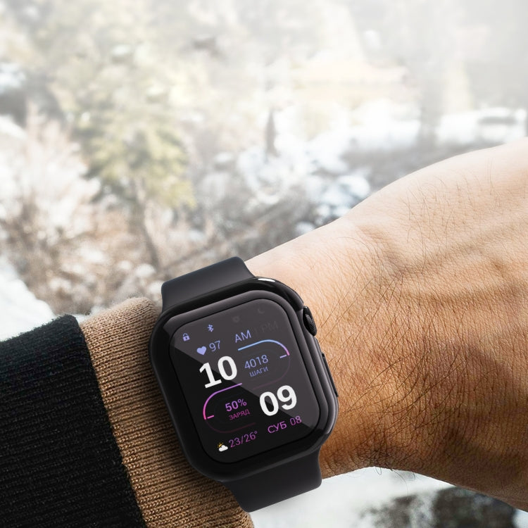 For Apple Watch Series 10 42mm Full Coverage TPU Electroplated Watch Case(Transparent) - Watch Cases by PMC TechLife | Online Shopping South Africa | PMC TechLife | Buy Now Pay Later Mobicred