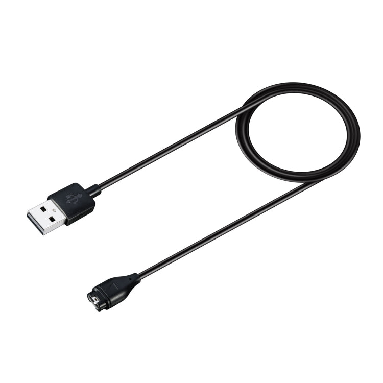 For Garmin Fenix 8 AMOLED / Vivoactive 6 USB Interface Smart Watch Charging Cable, Length: 1m(Black) - Charger by PMC TechLife | Online Shopping South Africa | PMC TechLife | Buy Now Pay Later Mobicred