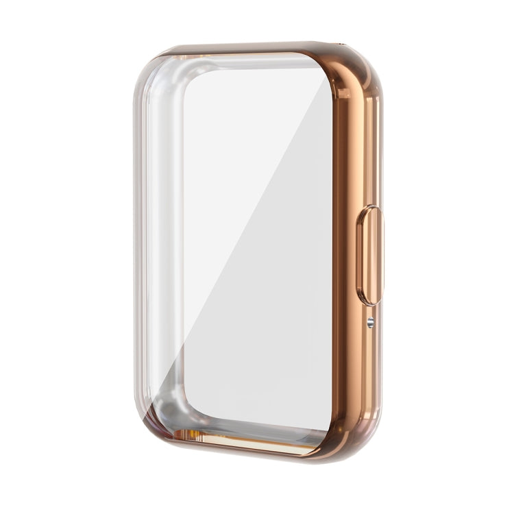 For Samsung Galaxy Fit3 ENKAY Hat-Prince Full Coverage Electroplated Soft TPU Case with Screen Protection(Rose Gold) - free shipping - PMc TechLife - Order now!