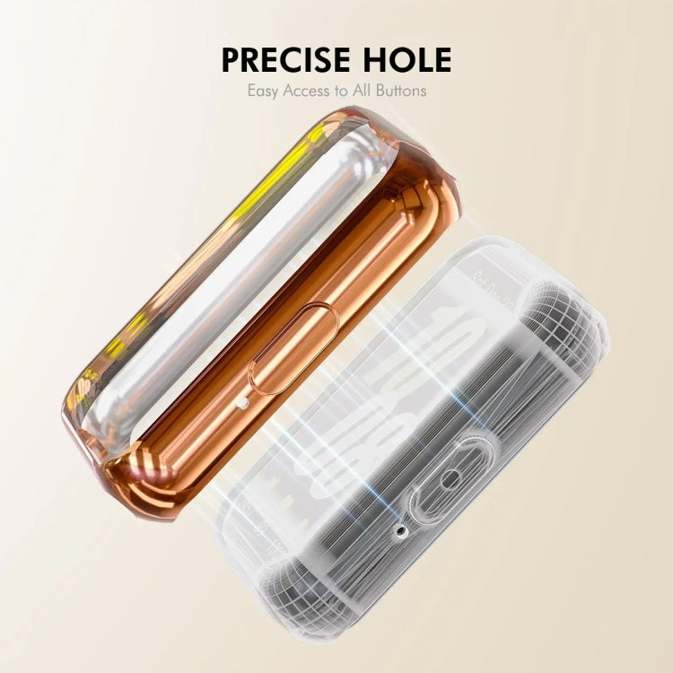 For Samsung Galaxy Fit3 ENKAY Hat-Prince Full Coverage Electroplated Soft TPU Case with Screen Protection(Rose Gold) - free shipping - PMc TechLife - Order now!