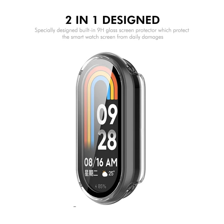 For Xiaomi Smart Band 9 / 9 NFC ENKAY Hat-Prince PC Frame Watch Protective Case with Tempered Film(Transparent) - free shipping - PMc TechLife - Order now!