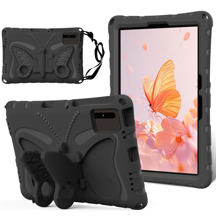 For Lenovo Tab M11 / Xiaoxin Pad 11 2024 Butterfly Bracket EVA Shockproof Tablet Case(Black) - Lenovo by PMC Jewellery | Online Shopping South Africa | PMC Jewellery | Buy Now Pay Later Mobicred